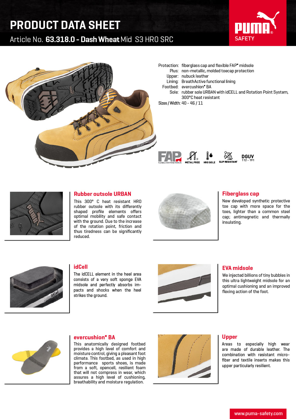 Puma dash safety shoes hotsell